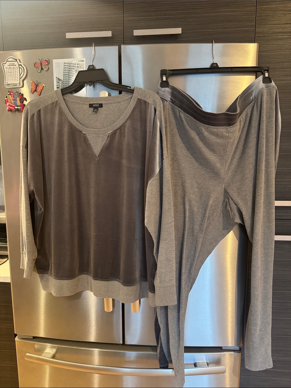 Women’s plus size xxxl grey tracksuit brad new set